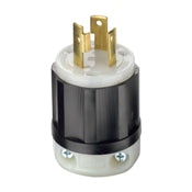 2611 Black Plug Locking 2-Pole 3-Wire L5-30P Robertson 30A 125V, C & I PLUGS AND CONNECTORS, Leviton - Maple Electric Supply 