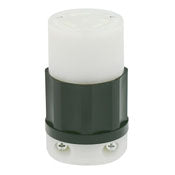 2683 Black Connector Locking 3-Pole 3-Wire 3-Phase L12-30R 30A 480V, C & I PLUGS AND CONNECTORS, Leviton - Maple Electric Supply 