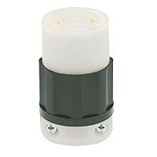 2833 Black Connector Locking 4-Pole 5-Wire 3-Phase L23 30R 30A 347/600V, C & I PLUGS AND CONNECTORS, Leviton - Maple Electric Supply 