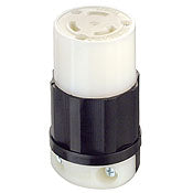 3333 Black Connector Locking 3-Pole 3-Wire Non-NEMA 30A 125/250V