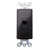 40649 Brown Decora Insert 6P4C Modular Jack
