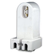 493 White Fluorescent Pedestal Recessed Receptacle 660W 600V
