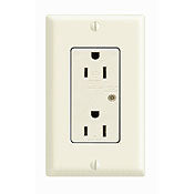 5280 Brown Surge Protective Duplex Receptacle 15A 125V with Back and Side Wiring