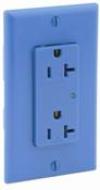 5380 Brown Duplex Receptacle 20A 125V - Non Alarmed, Back and Side Wired