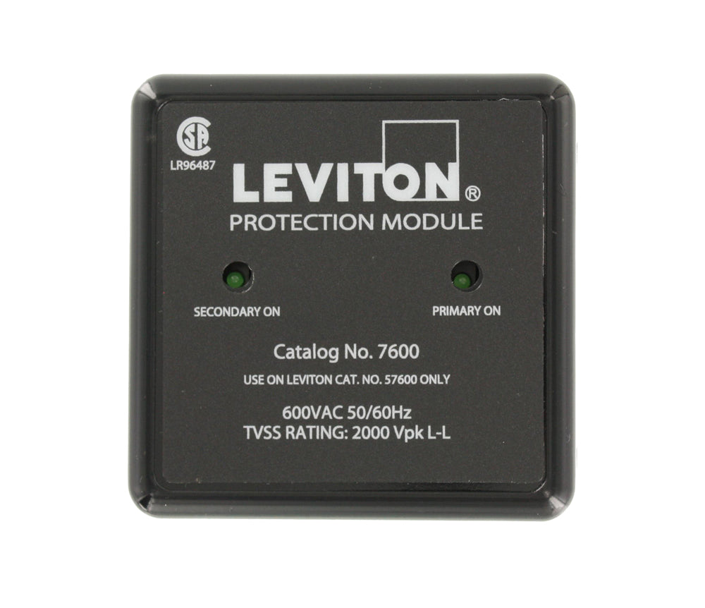 7600 Black Replacement Module for 57600 600VAC, TRANSIENT VOLTAGE SURGE SUPPRESSORS, Leviton - Maple Electric Supply 