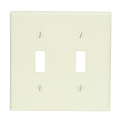 78009 Light Almond 2-Gang 2-Toggle Wallplate, HIGH VOLUME RESIDENTIAL ITEMS, Leviton - Maple Electric Supply 