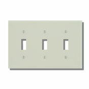 78011 Light Almond 3-Gang 3-Toggle Wallplate