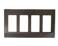 80312 Brown Screwless Wallplate - Decora New Design, 4G Standard Size