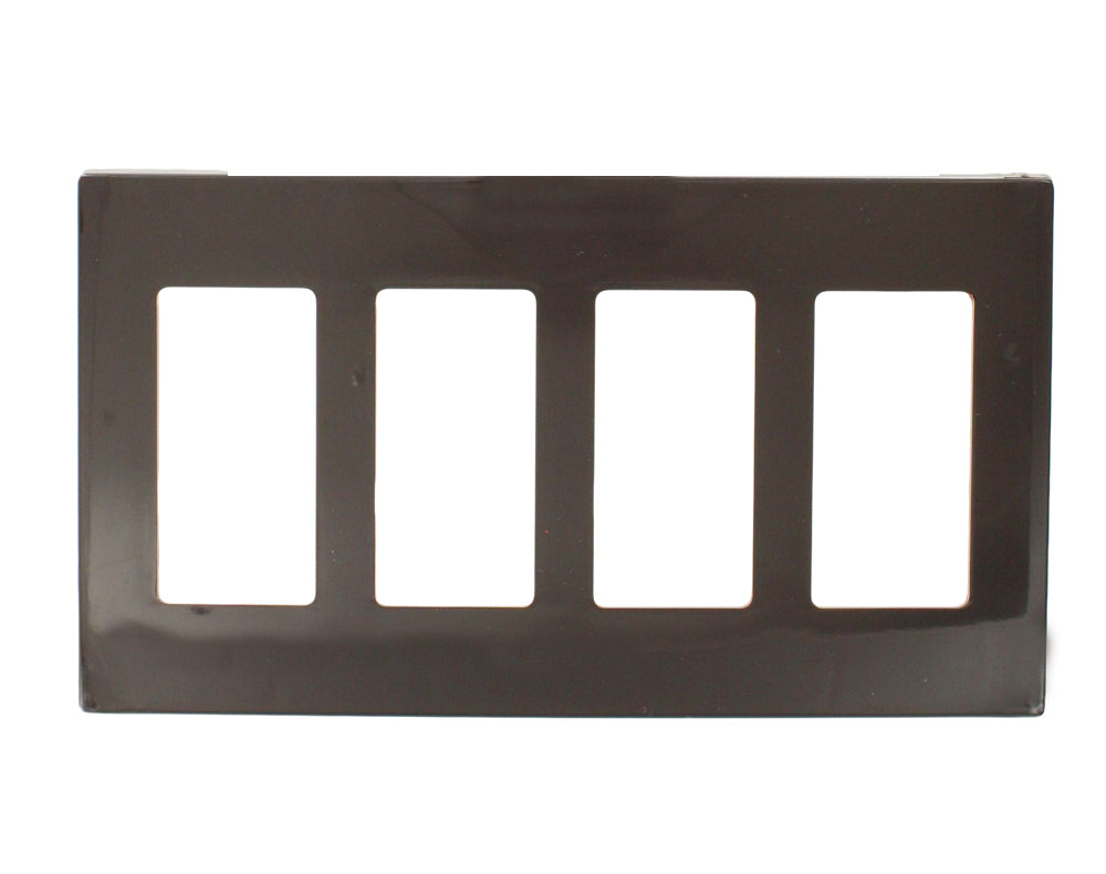 80312 Brown Screwless Wallplate - Decora New Design, 4G Standard Size