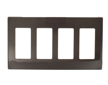 80312 Brown Screwless Wallplate - Decora New Design, 4G Standard Size
