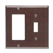 80405 Brown Wallplate - 2-Gang Decora/Toggle, Standard Size