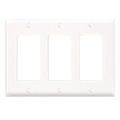 80411 Brown 3-Gang Decora Standard Wallplate