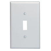 80501 Brown Midway Size Wallplate for 1-Gang Toggle