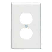 80503 Brown Wallplate - 1-Gang Duplex Midway Size