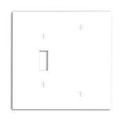 80506 Brown Wallplate - 2 Gang, 1 Toggle, 1 Blank, Midway Size