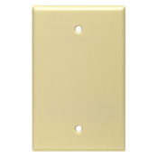 80514 Brown Wallplate - 1 Gang Blank Midway Size