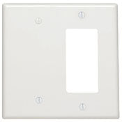 80608 Brown Wallplate - 2-Gang Blank/Decora, Midway Strap Mount