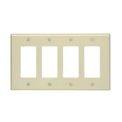 80612 Brown Wallplate 4-Gang Decora Midway