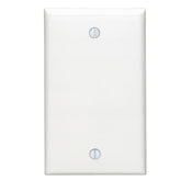 80714 Brown Thermoplastic Wallplate - 1-Gang Blank Box Mount
