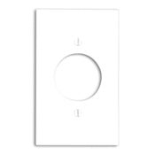 80720 Brown Wallplate - 1 Gang Single Outlet, 1.578" Dia, Nylon