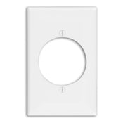 80728 Brown 1-Gang Single Outlet Wallplate, 2.145" Dia, Nylon