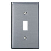 84001 Stainless Steel Wallplate - 1 Gang Standard Size Toggle