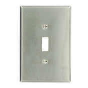 84101 Stainless Steel Wallplate - 1 Gang Toggle, Oversized