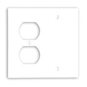 85008 Brown Wallplate - 2-Gang, 1-Duplex, 1-Blank, Standard Size