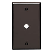 85013 Brown Wallplate 1-Gang Tel/Cable 312 Hole Box Mount