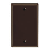 85014 Brown Wallplate - 1-Gang Blank Box Mount