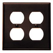 85016 Brown Wallplate – 2-Gang, 2-Duplex, Standard Size, RESIDENTIAL, Leviton - Maple Electric Supply 
