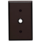 85018 Brown Wallplate 1-Gang Tel/Cable with Mounting Strap