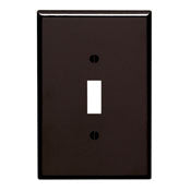 85101 Brown Oversized 1-Gang Toggle Wallplate