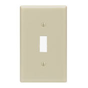 86001 Ivory Wallplate - 1 Gang Toggle