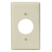 86004 Ivory 1-Gang Single Receptacle Standard Wallplate