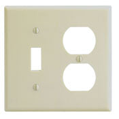 86005 Ivory Wallplate - 2 Gang, 1 Toggle, 1 Duplex, Standard Size