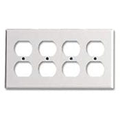 86041 Ivory 4-Gang 4-Duplex Wallplate - Standard Size