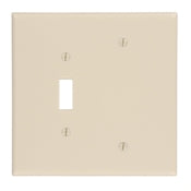 86106 Ivory Wallplate - 2 Gang, 1 Toggle, 1 Blank, Oversized