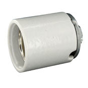 8679 White Glazed Porcelain Keyless Mogul Lampholder 1500W 600V