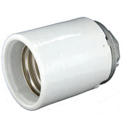 8680 White Glazed Porcelain Lampholder Keyless Mogul 1500W 600V