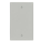 87014 Gray 1-Gang Blank Wallplate for Standard Box Mount