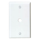 88013 White Wallplate 1-Gang Tel/Cable 406 Hole Box Mount