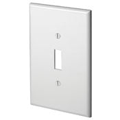88101 White Wallplate - 1-Gang Toggle Oversized