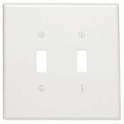 88109 White Oversized 2-Gang 2-Toggle Wallplate