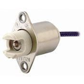Lampholder 554 - Unglazed Front Flange 18ga with 18" Sew 2, RESIDENTIAL, Leviton - Maple Electric Supply 