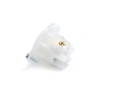 Leviton 15 Amp 125 Volt MiniLock Flanged Outlet Locking Receptacle, Industrial Grade, White