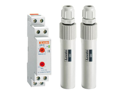 LVM25240 Level Control Relay Kit for Conductive Liquids, Automation and Control, Lovato - Maple Electric Supply 