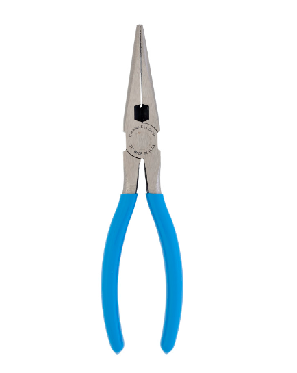 Channellock 8 Inch Long Nose Pliers With Side Cutter