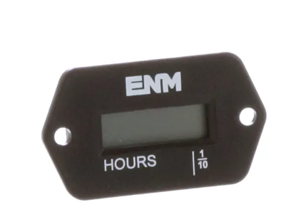 ENM Hour Meter, Rect. W/Holes, 6-Digit, Non-Volatile Memory, 4.5-60VAC/VDC, 50-60Hz