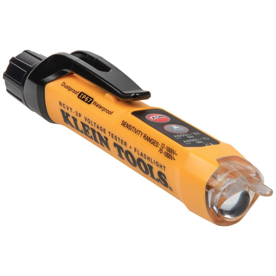 Dual Range Non-Contact Voltage Tester with Flashlight, 12 - 1000V AC - Maple Electric Supply 